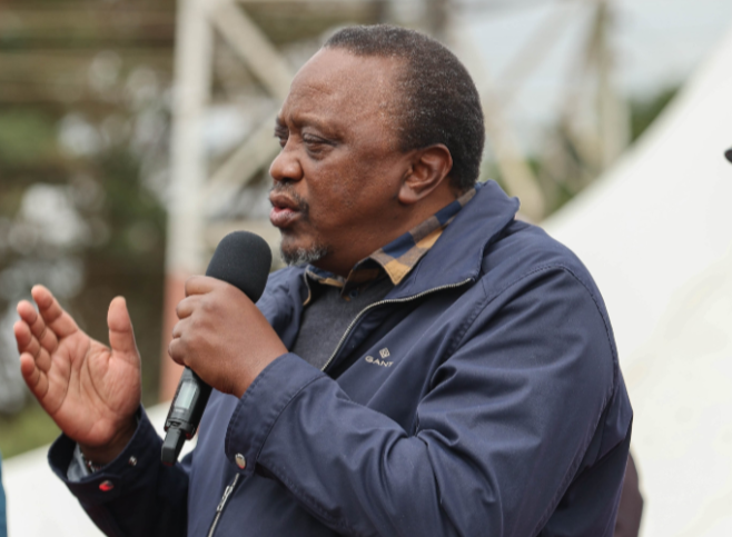 uhuru campaignign ahead of August polls