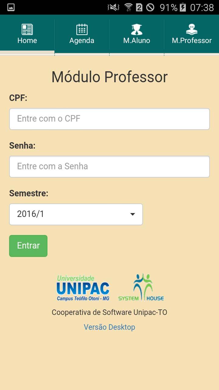 MyUNIPAC-TO Screen 2