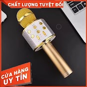 [Ws858] Micro Hát Karaoke Kiêm Loa Bluetooth Không Dây Ws 858 Âm Vang |Khanhsky