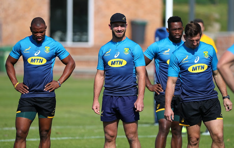 General View during the Springbok morning training session at St Stithians College, Johannesburg on 29 May 2018.