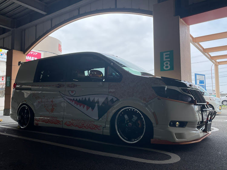 ステップワゴンのマイマイカブリ・背割堤の桜・愛車のイメチェン・フリPaPa杯・フリpapa杯参加しま〜すに関するカスタム事例の投稿画像12枚目