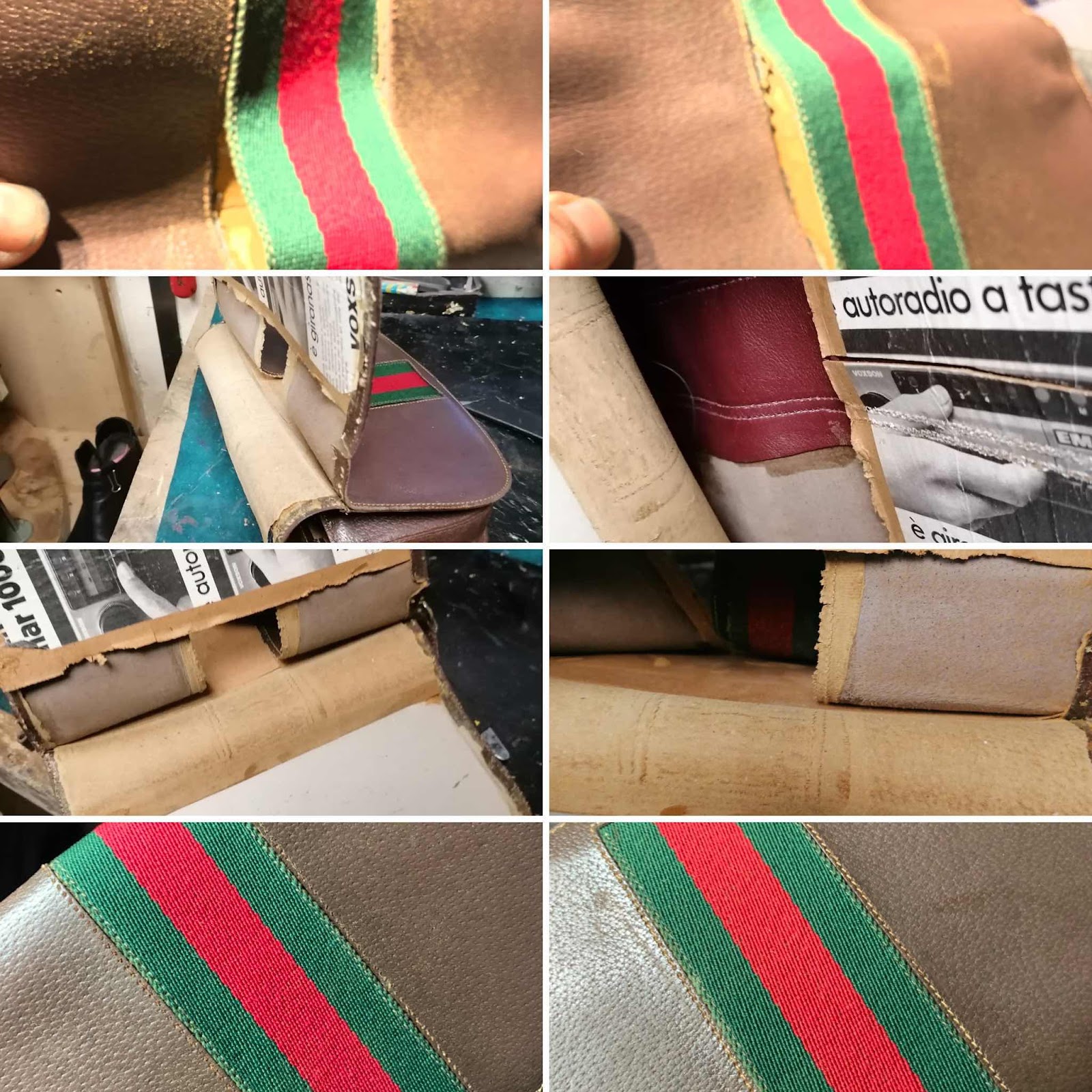 sac Gucci réparé par mes pins (paulus bolten)