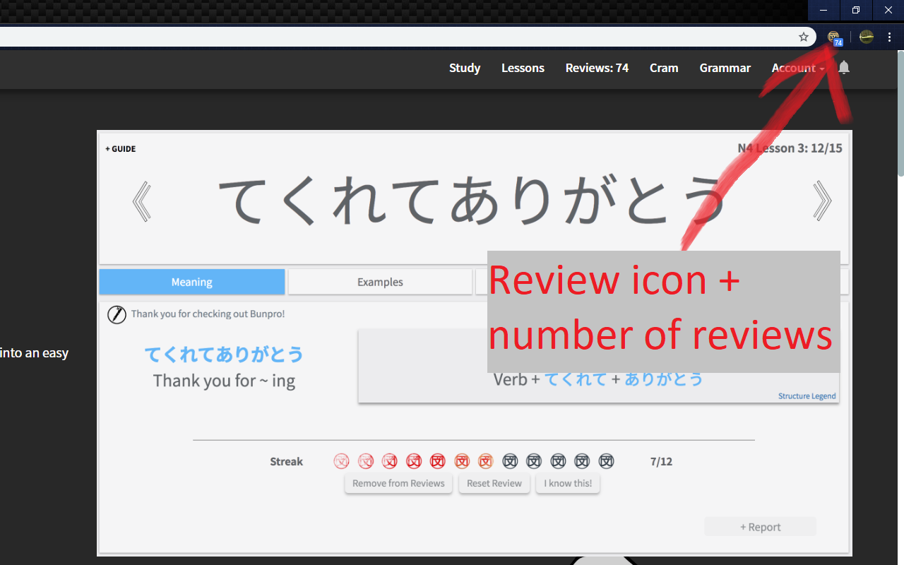 Bunpro Review Notifier Preview image 0