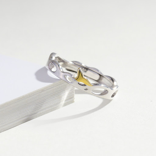 Title 1, Couple Fashion Sterling Silver Ring Elegant sil...
