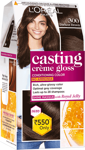 LOREAL HR/CLR CAST MEDIUM BROWN 500 1PC