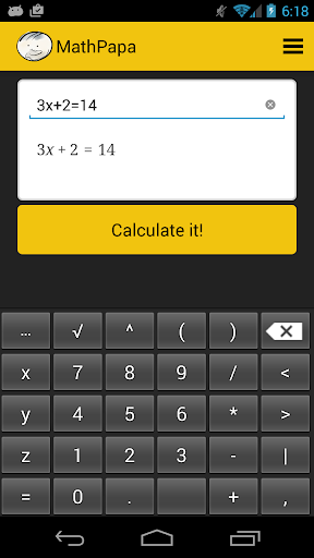 MathPapa - Algebra Calculator