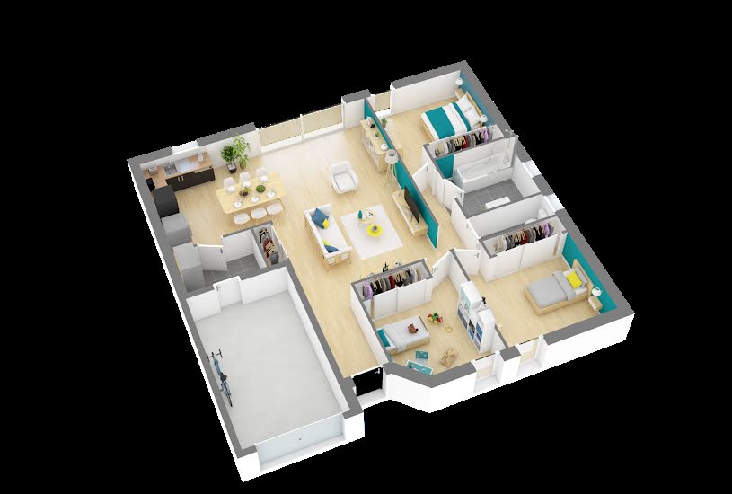  Vente Terrain + Maison - Terrain : 482m² - Maison : 90m² à Touvois (44650) 