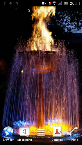 Fiery fountain Live Wallpaper