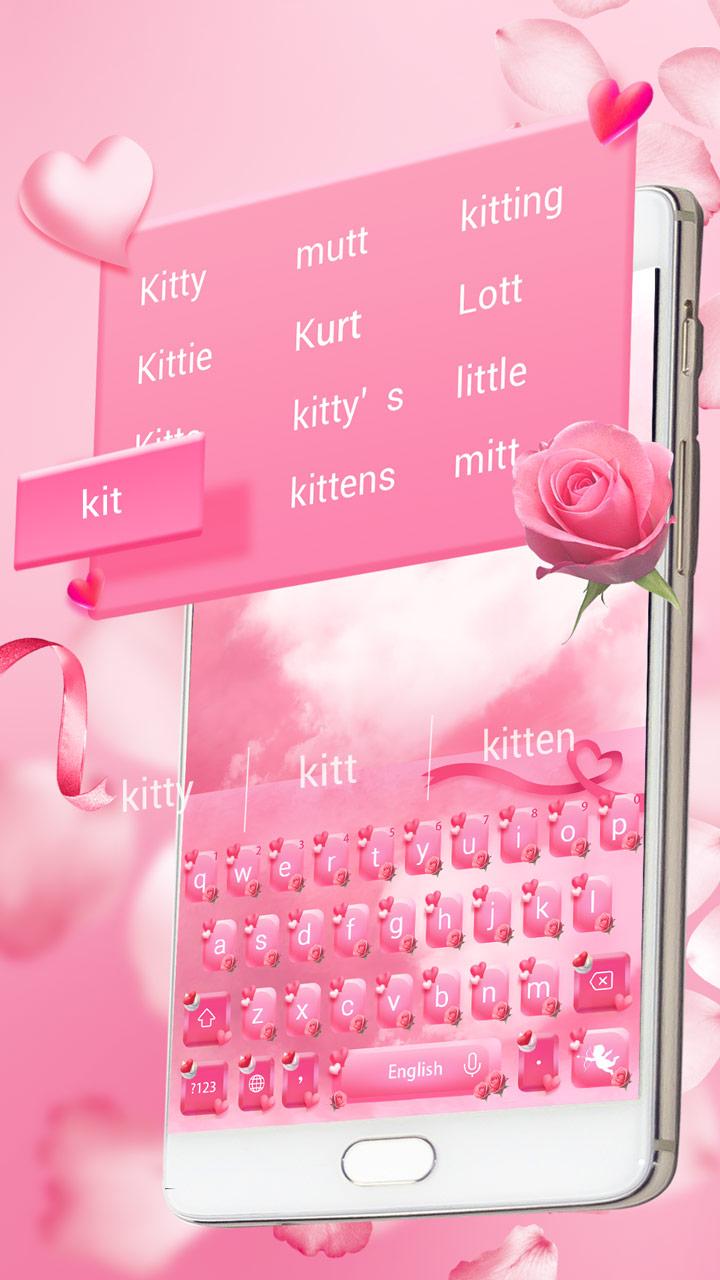 Valentines Day keyboard Theme Screen 3