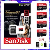 Giày Thể Thao Sandisk U3 Sd 1Tb 32Gb 64Gb 128Gb 256Gb 512Gb C10 A2 90Mb / S Micro Sd Tf Sd58X Chất Lượng Cao