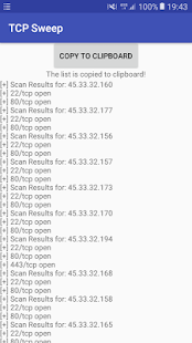 TCP Sweep - náhled