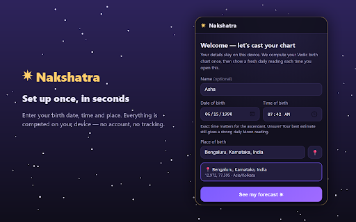 Nakshatra — Daily Vedic Forecast screenshot 2