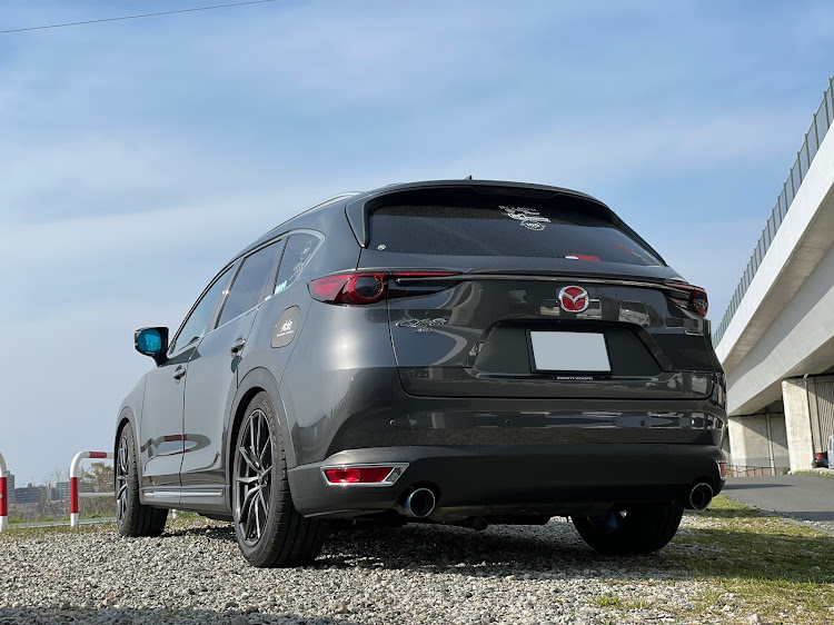 CX-8のMazdaCamarades・WithMazda・勝手にコラボ・花粉が酷い・シャコタンSUVに関するカスタム事例の投稿画像3枚目