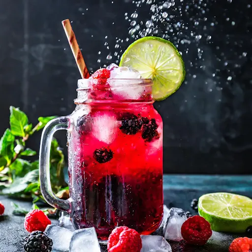 Monster Berry Burst Mocktail [450 Ml, Mason Jar]