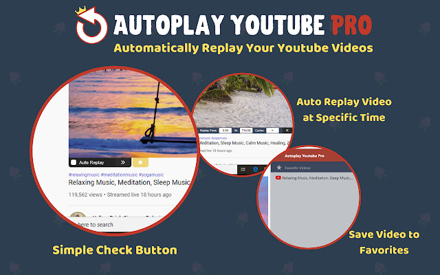 Autoplay Youtube Pro | Auto Replay on Youtube chrome extension