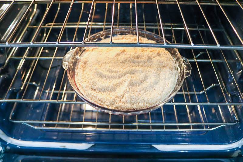 Blueberry Cobbler Baking In The Oven.