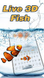 Live 3D Clown Fish Keyboard theme