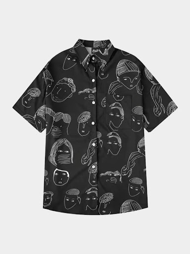 Title 8, Summer loose five-point sleeve wild shirt