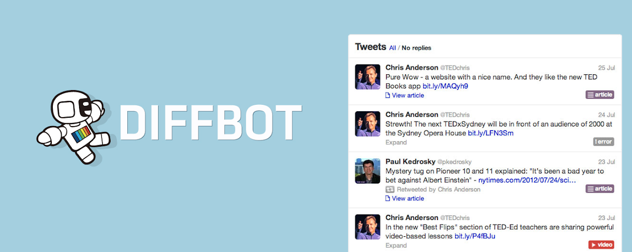 Twitter Link Classifier by Diffbot Preview image 2