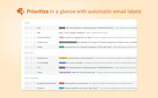 @ Prioritize glance with automatic email labels Number 