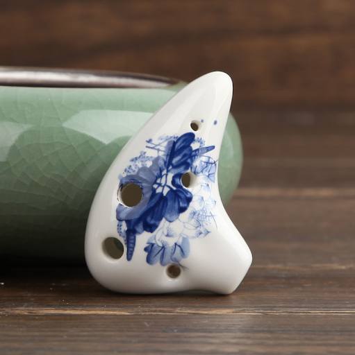 blue and white