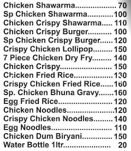 Laxmi Fast Food menu 1