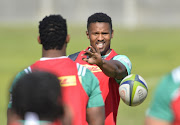 Sikhumbuzo Notshe alongside captain Siya Kolisi during the DHL Stormers training session at High Performance Centre on June 27, 2017 in Cape Town, South Africa. 