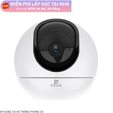 Thiết bị quan sát/Camera WIFI kép quay/quét trong nhà EZVIZ CS-C6 2K+ (AI, Color, Autozoom, LAN)