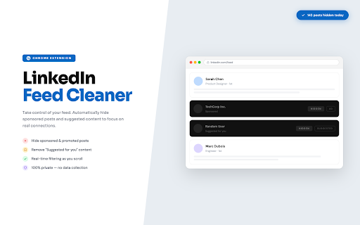 LinkedIn Feed Cleaner screenshot 1