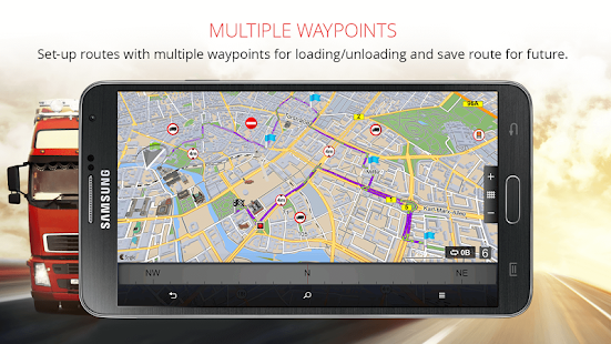 Sygic Professional Navigation Screenshot