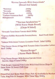 Karma Cafe - Bakery menu 3