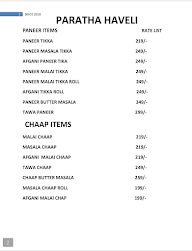 Paratha Haveli menu 4