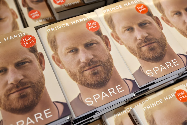 Copies of Prince Harry's memoir 'Spare' on sale in a bookshop in Richmond, London on January 10 2023 in London, England. The book, released on Tuesday, is already No 1 in the Amazon bestseller charts and one of the biggest pre-order titles for high-street retailers.