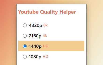 Youtube Quality Helper small promo image