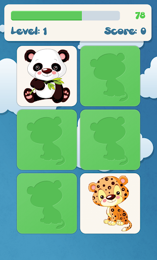 Screenshot Animals memory game for kids