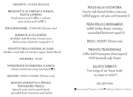 Prego - The Westin Garden City menu 2