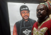 Rasta painted a portrait of late chef and media personality Lesego 'Les Da Chef' Semenya.