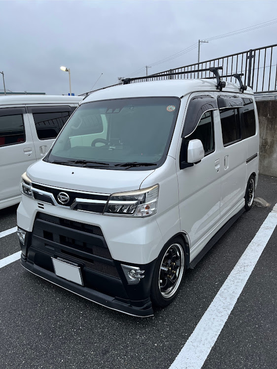 アトレーワゴンのカスタムターボRSリミテッド・前期テール、中期リヤバンパーの最終型・肘置き加工取り付け・すべての人に感謝・フォロワーのじゃかさんに関するカスタム事例の投稿画像4枚目