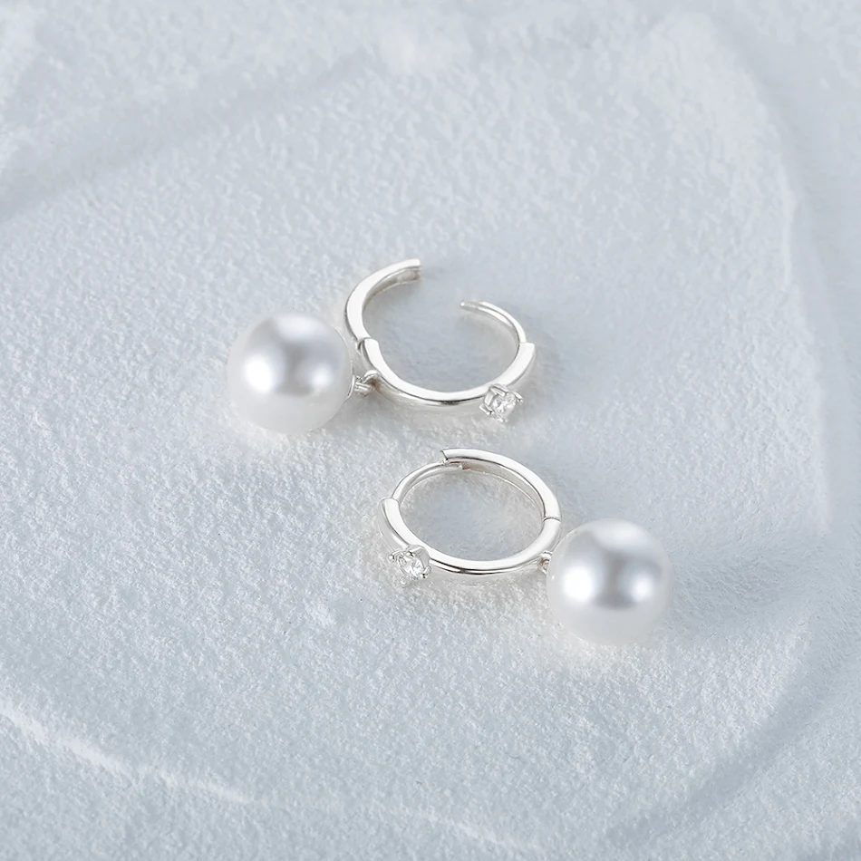 S925 Sterling zilveren oorbellen met strass en parels. Schitterende elegantie, tijdloos design. Perfect cadeau voor elke gelegenheid, betaalbare luxe.