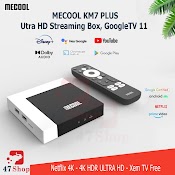 Android Tv Box Mecool Km7 Plus - Netflix 4K, Googletv - Remote Voice Theo Máy