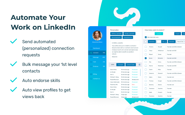 Octopus - All-in-One LinkedIn Automation Preview image 1