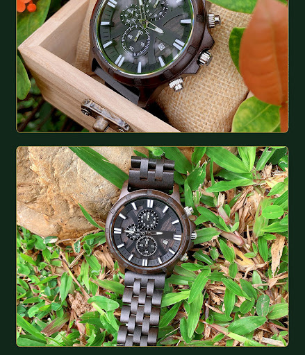 Title 5, Mens Wooden Minimalist Sandalwood Watch. Exper...