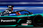 Mitch Evans of Australia drives the Panasonic Jaguar Racing car during the E-Prix of Mexico City as part of the ABB FIA Formula E Championship 2019/2020 on February 15 2020 in Mexico City.