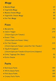 Caffeine & Calories menu 4