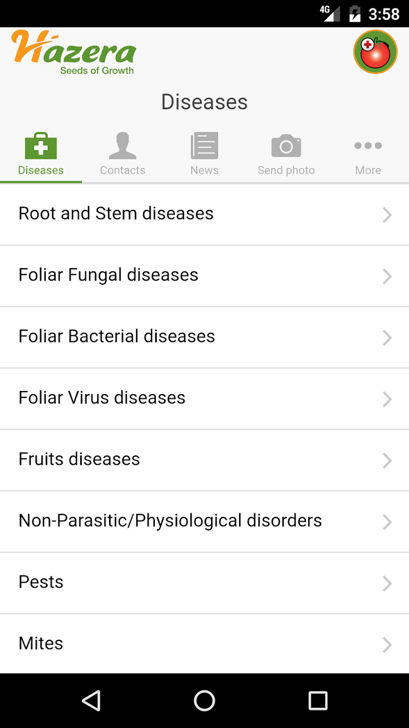 Tomato diseases Screen 2