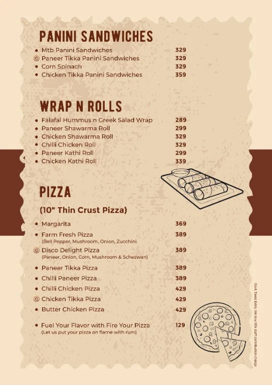 Chill'm Bar & Cafe menu 