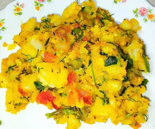 Pivla Batata Special Bhaji Sukhi