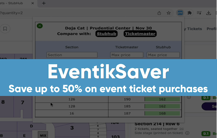 EventikSaver: Event Ticket Price Comparison small promo image