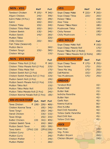 Moolchand Kebab Corner menu 