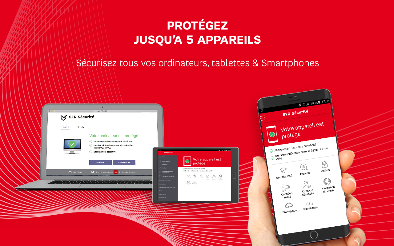 Android application SFR Sécurité &amp; Antivirus screenshort